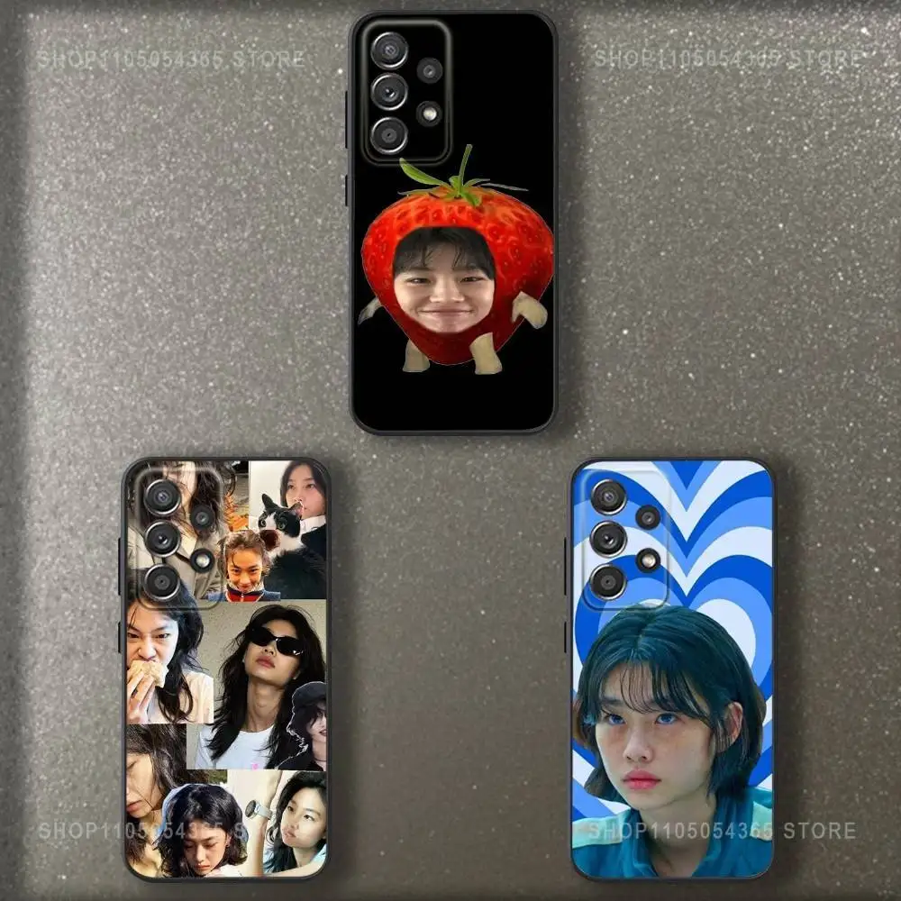 

Actress J-Jeongs Ho Yeons Phone Case For Samsung S 25,24,23,22,30,21,10,9,Ultra,Plus,Lite,FE,4,5 G Soft Black Case