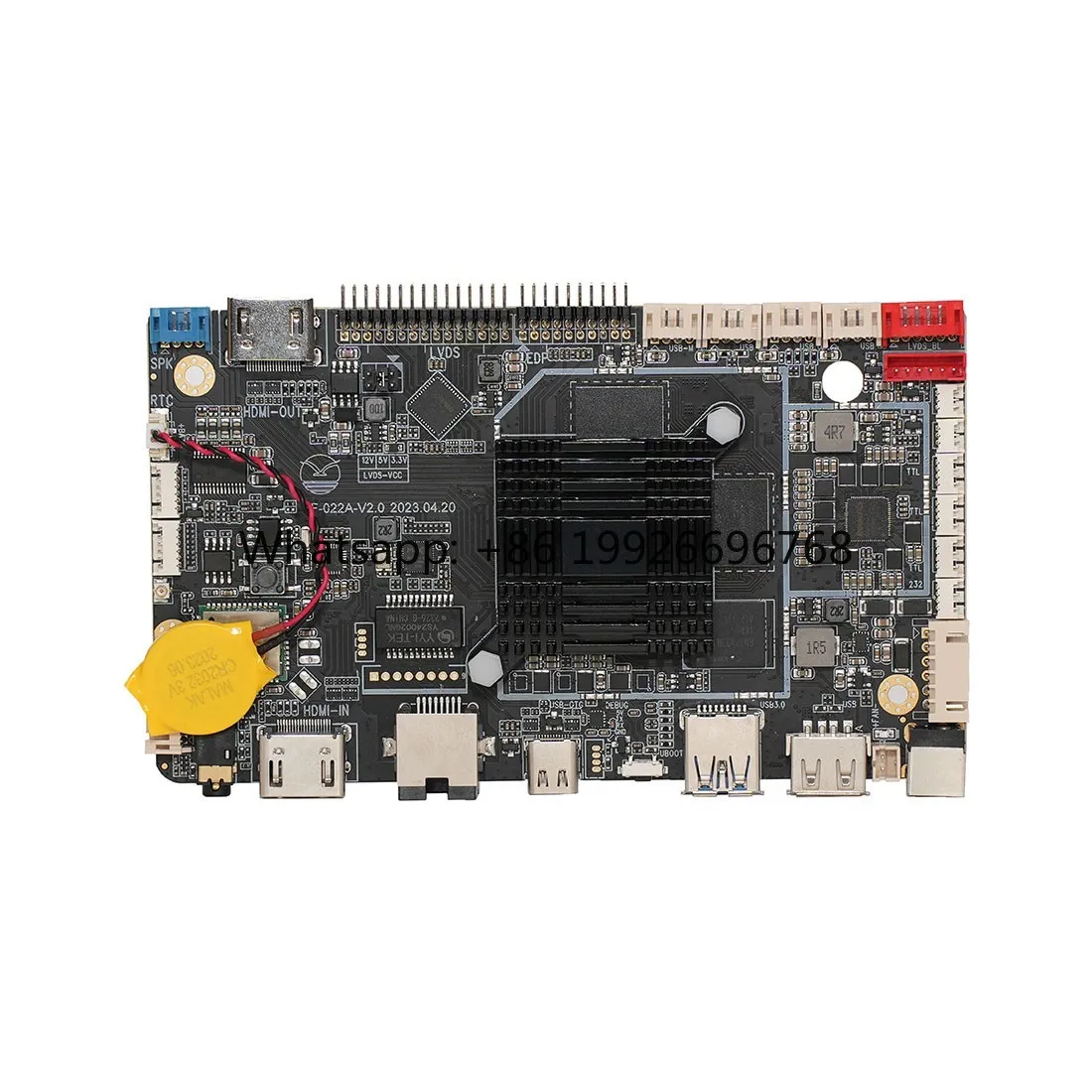 New ligent Rockchip RK3588 Octa-Core 6 Tops NPU Self-Service Terminal Motherboard Android 12.0 8+64G 8GB SATA Integrated