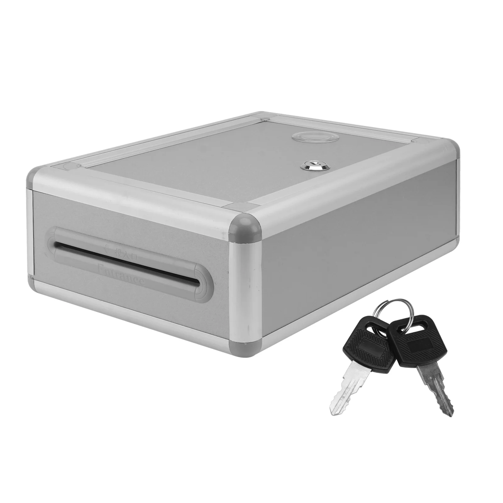 

Mailbox for Suggestions and Complaints Aluminium Alloy Piggy Bank Retro Design With Lock Small