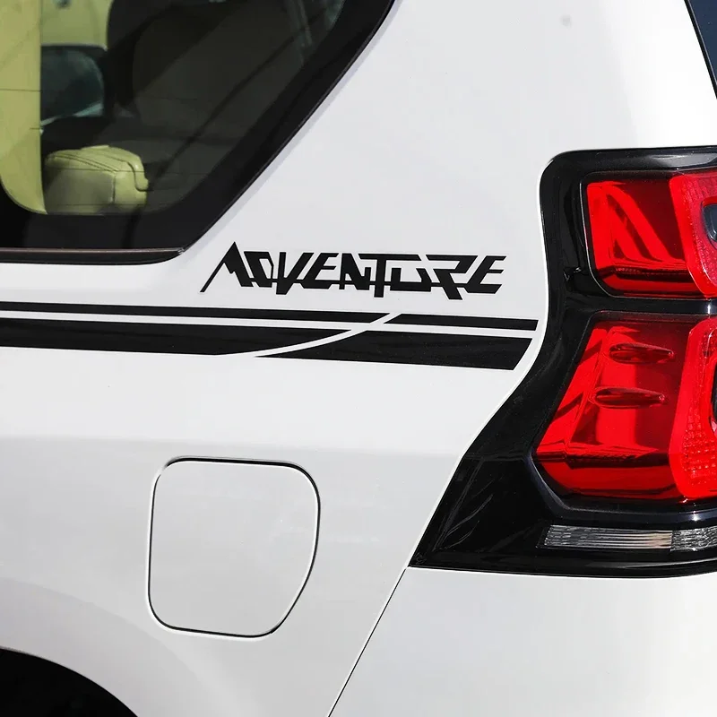 For Toyota Land Cruiser Prado 150 LC150 J150 FJ150 2010-2023 Waistline Pattern Decorative Stripe Sticker Upgrade Accessories