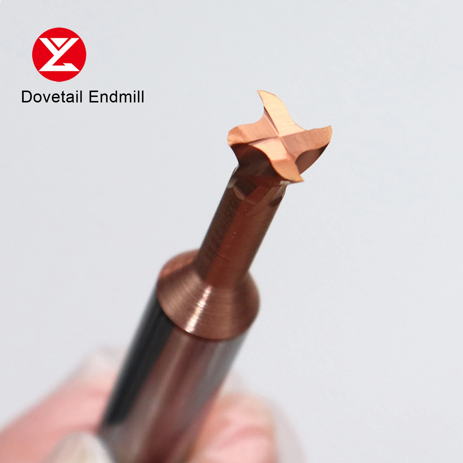 Carbide Dovetail Milling Cutter CNC Tool 45 60 Degree 6mm 8mm 10mm Tungsten Steel Machining Tool for Metal End Mill