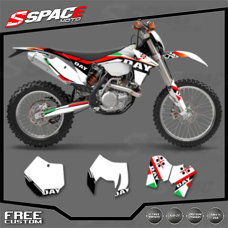 

SPACE Custom Motorcycle Graphics Background Decal for KTM 2012 2013 EXC 2011 2012 SX SXF 125 250 300 450 Decals Stickers Kits 05