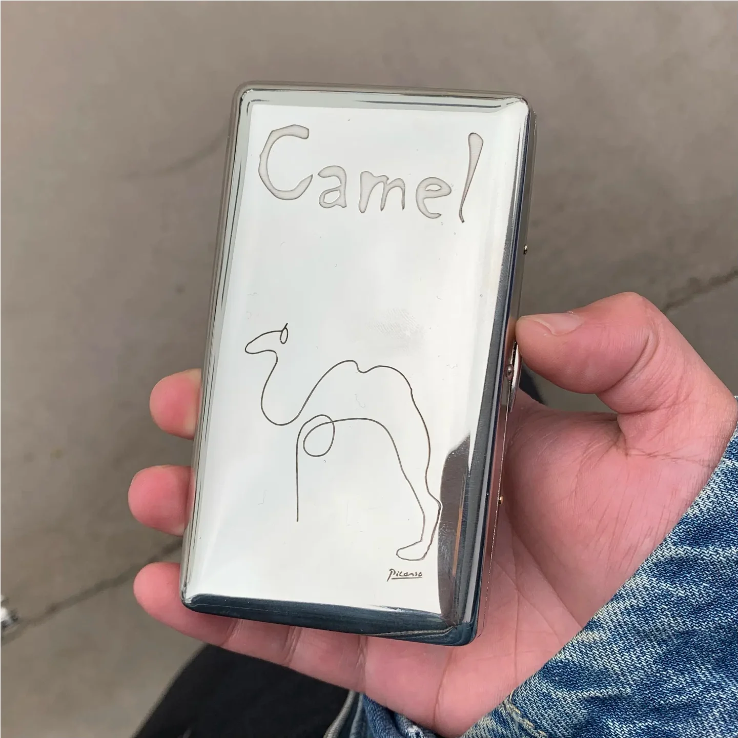 

Ультратонкий портативный белый медный портсигар CAMEL Viking Huadan бамбуковый дизайн прочный влагостойкий мужской подарок