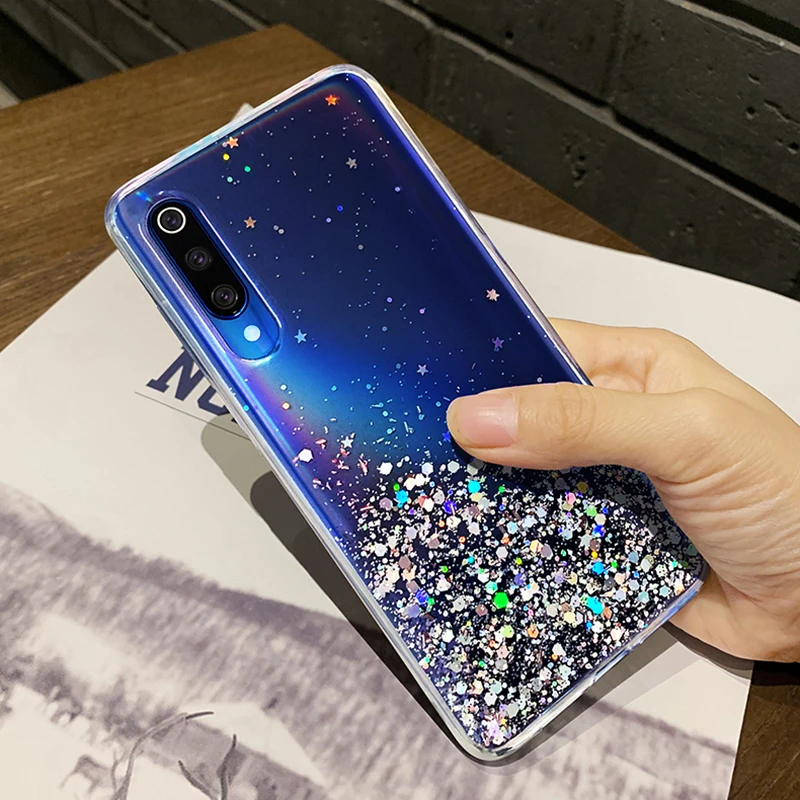 For Redmi Note 8 Pro Glitter Sequins Case For Xiaomi Mi 10 A3 A2 8 9 Lite 9T CC9 Pro Redmi Note 8T 8A 7A note 9s 7 Pro F1 Cover