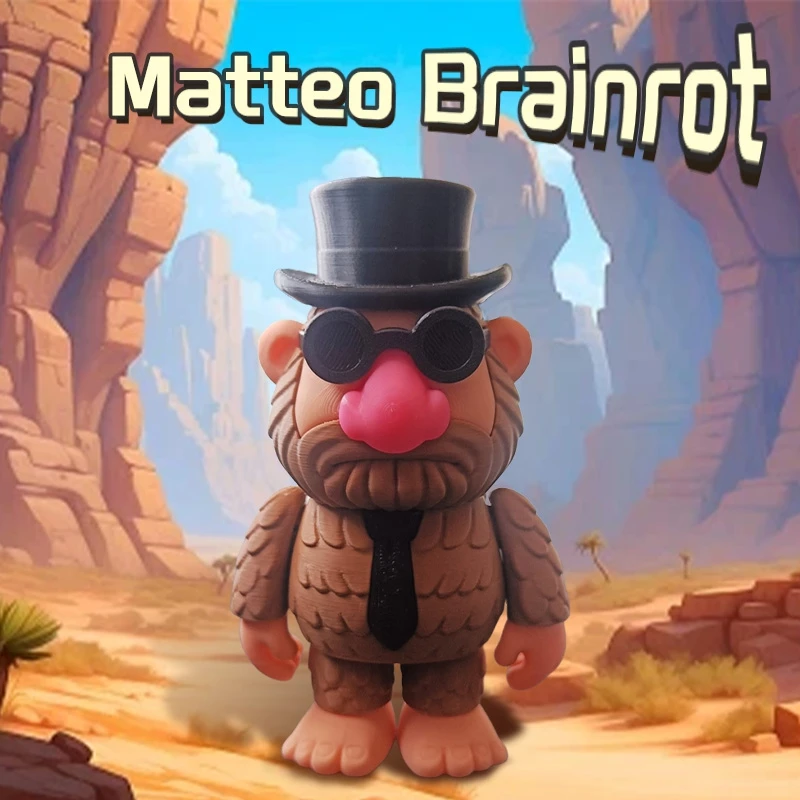الإيطالية Brainrot AI الحيوانات تونغ تونغ صحور الشكل Tralalelo Tralala تمثال دمية لعبة مكتب الديكور نموذج حلية الهدايا