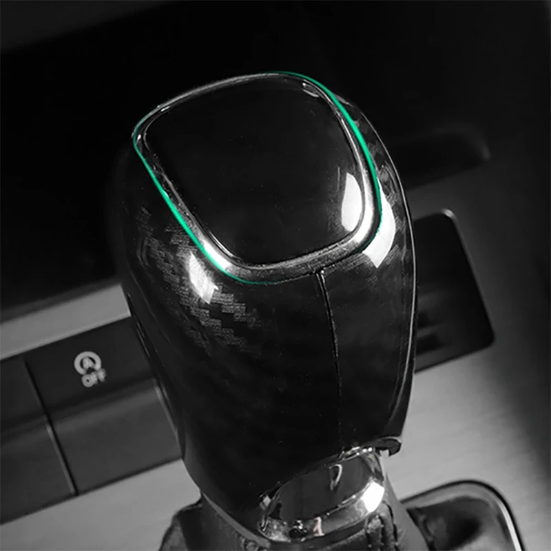 ตัวครอบเกียร์ภายในทำจากคาร์บอนไฟเบอร์, ที่จับติดกระดุมสติกเกอร์สำหรับ A7 Skoda Octavia Fabia