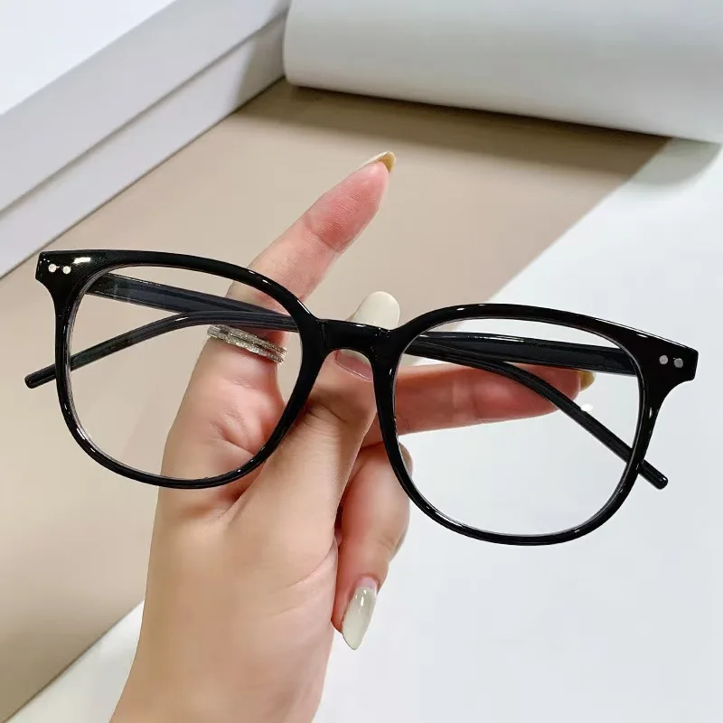 2pcs Women Men Classic Square Frame Glasses School Eyewear For Daily Life Clothing Accessories