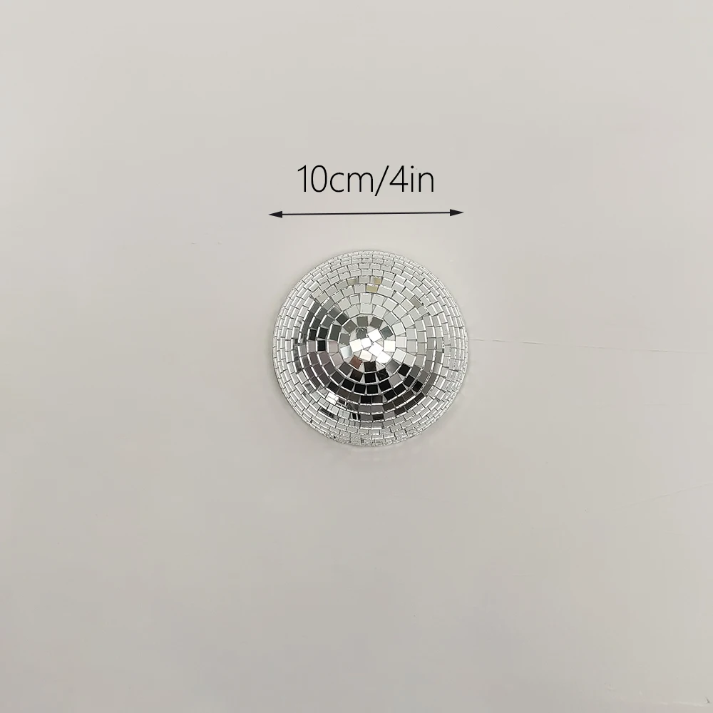 Muur Discobal Gespiegelde Ontwerpen Metallic Home Decor Spiegel Bal Decoratie Voor Bruiloft Discobal Halve Cirkel Thuis Muur Art - afbeelding 1