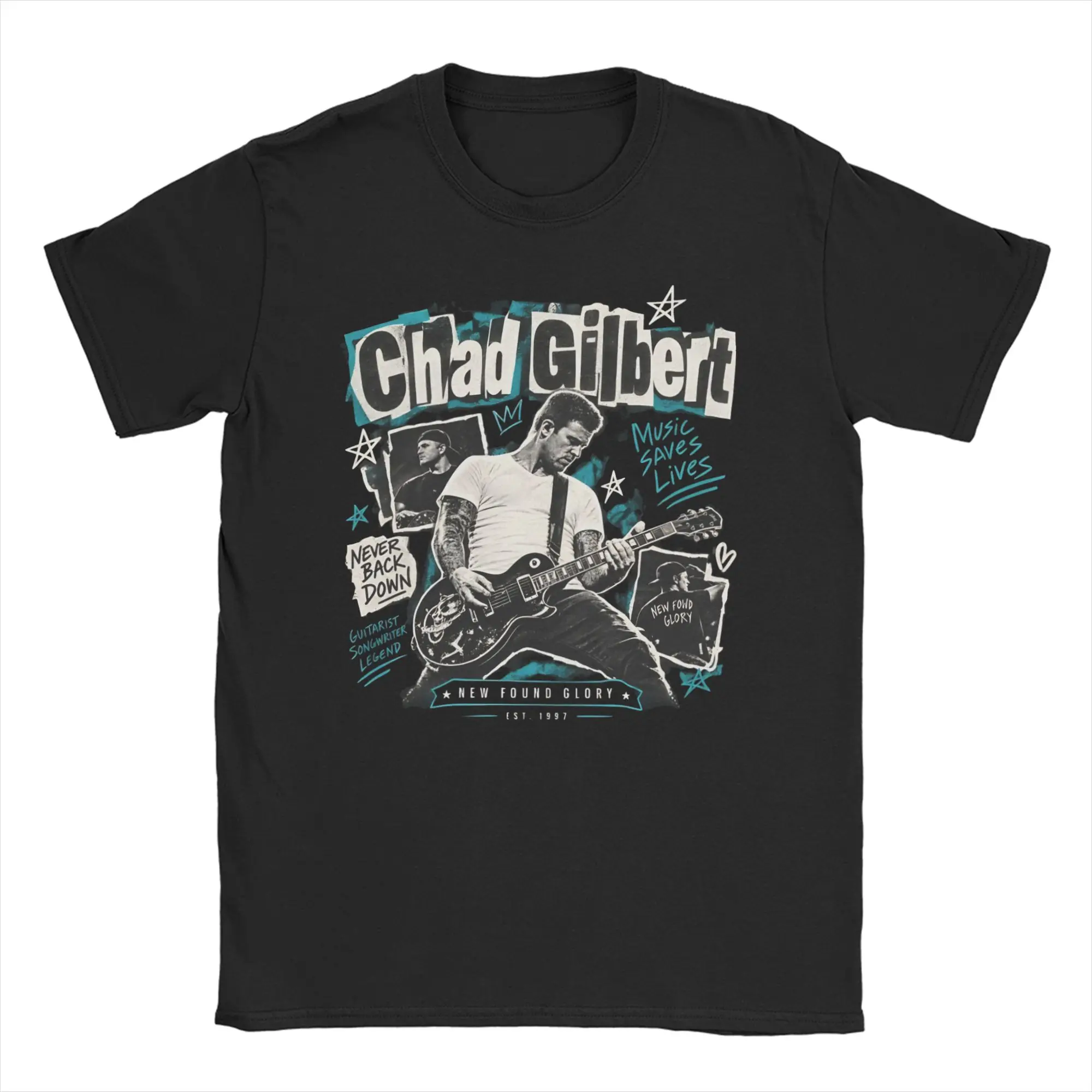 Rip Chad Gilbert Guitarist for Men Women T Shirt  Humorous Tee Shirt Short Sleeve Crew Neck T-Shirts Cotton Plus Size Clothing