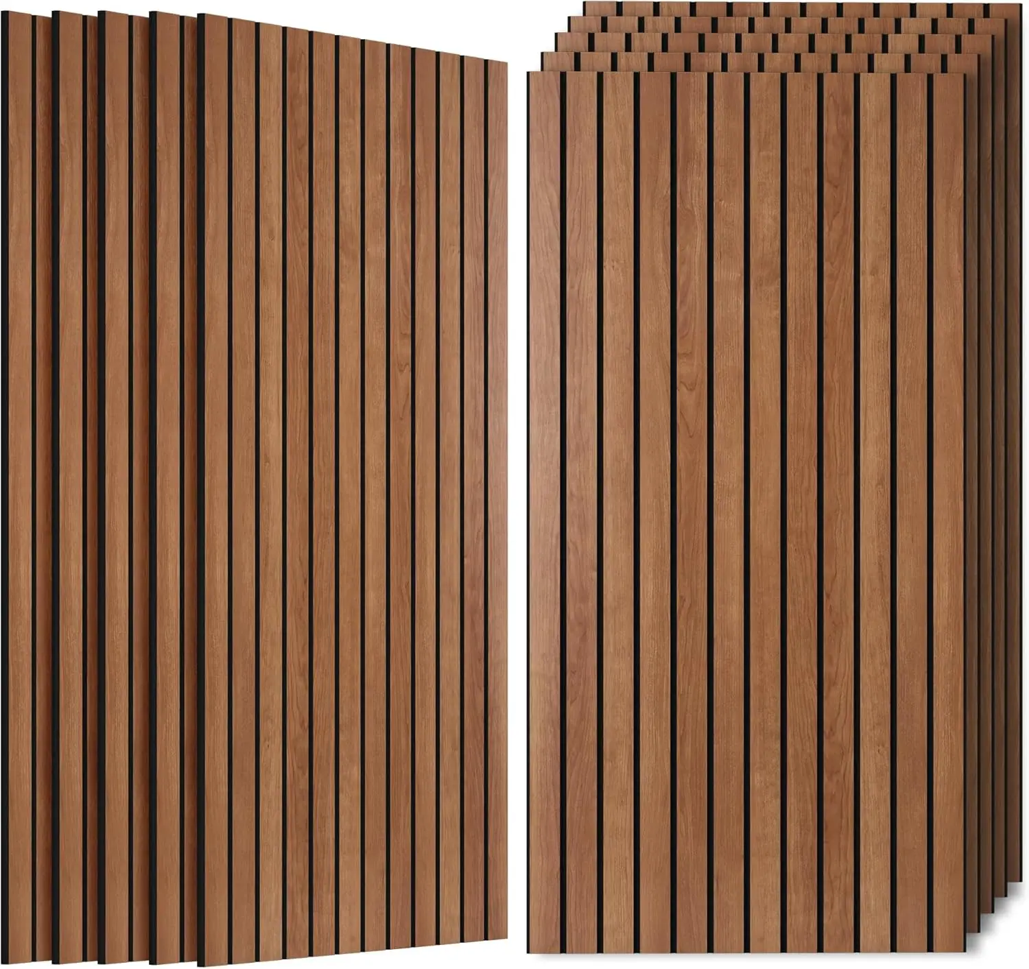 

10 Pack Acoustic Panels, 47.2”x23.6” Sound Absorbing Wall Panels with Wood Grain Finish for Office, Home Theater, Studio