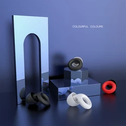 Soft Silicone Earplugs Reduce Noise Earplugs Motorcycle EarMuffs Reusable Flexible Earplugs for Swimming Sleeping Surfing