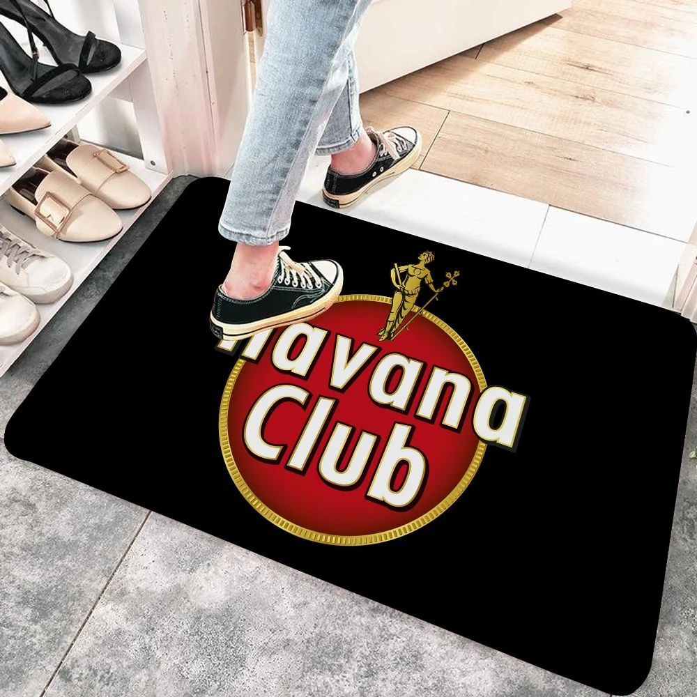 Havana Club Bathroom Mat Non-Slip Laundry Room Mat Laundry Decor Balcony Child Living Room Toilet Rug