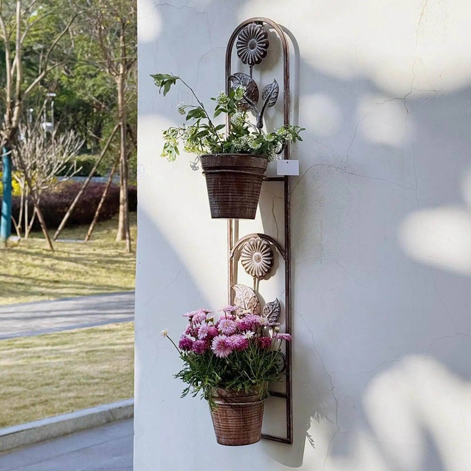 

Wall Planter Decoration Home Flowerpot Hanging Planter Pot Plant Holder for Fence Outside Yard Outdoor Indoor Plants Bedroom