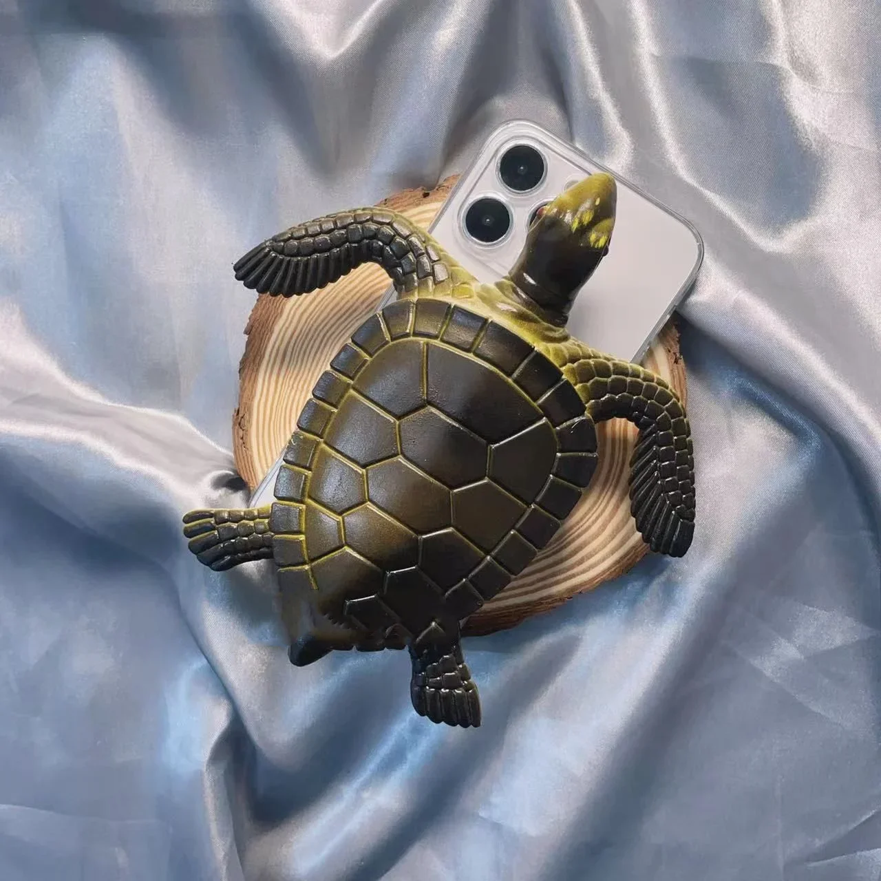 

Original design simulation spoof 3D turtle suitable for iPhone 14 2023 funny phone case x/13pro Apple 12 soft xsmax female 7p/8