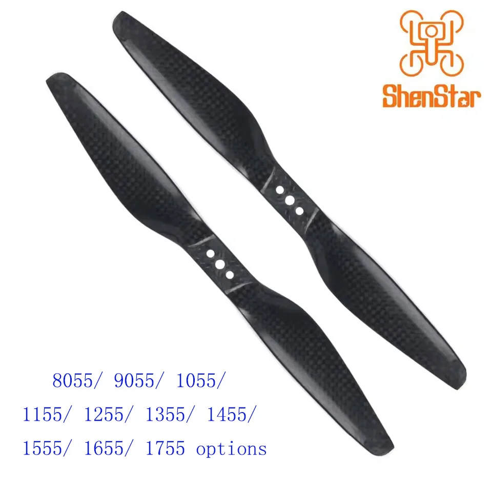 8055 9055 1055 1155 1255 1355 1455 1555 3 K In Fibra di Carbonio Eliche CW CCW CF Puntelli per Multicopter Quadcopter