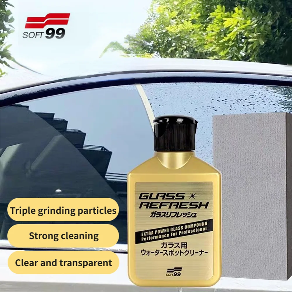 80ml Soft99 Car Glass Oil Film Remover Glaco Glass Polishing Compound Windshield Cleaner Car Glass Polishing Clear Auto Window