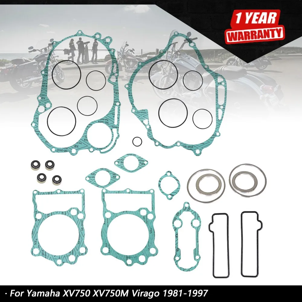 

Fit For Yamaha XV750 1984-1987 XV700 Virago Engine Gasket Kit Set 1981-1983