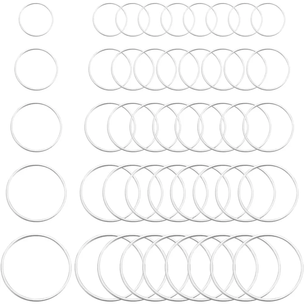

1 коробка, 5 стилей, 100 шт., серьги, обручи для бисера, круглые обручи для бисера, латунные соединительные серьги, обручи для бисера, фурнитура для ювелирных изделий