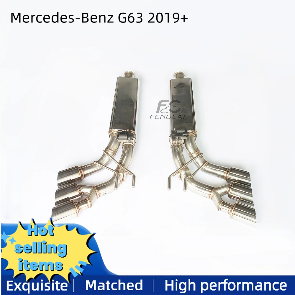

Cat-back exhaust for Mercedes-Benz AMG G63 2019+ Stainless steel valve exhaust pipe muffler with controller automotive parts
