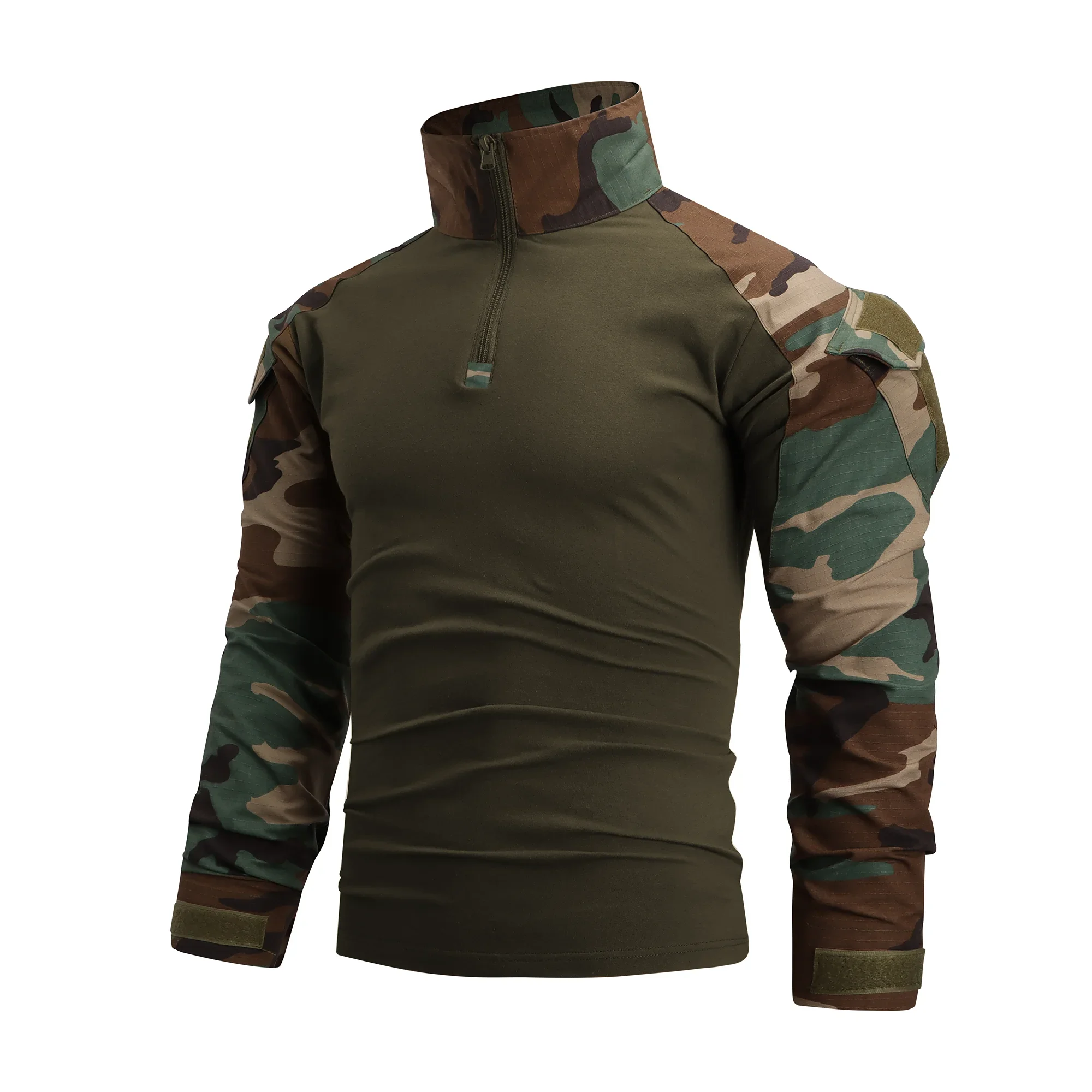 Uomo Sport all'aria aperta Escursionismo T-shirt Combattimento Softair Militare Multicam Camouflage Caccia Arrampicata Camicia da campeggio Abbigliamento tattico
