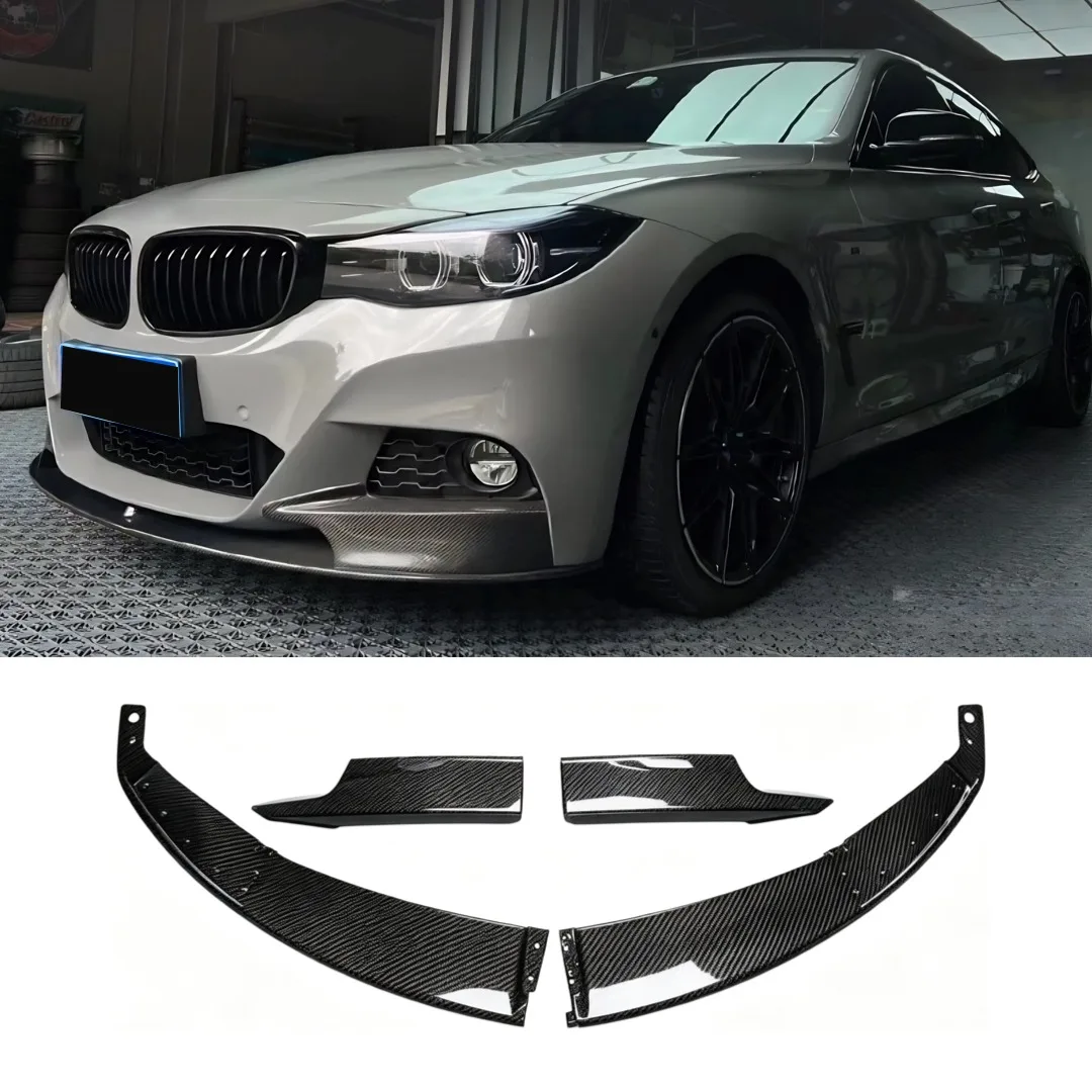 MP Style Front Bumper Lip Splitter Cover Chin Accessories Air Dam Exterior Parts Refit For BMW 3 Series GT F34 M Sport 2013-2020