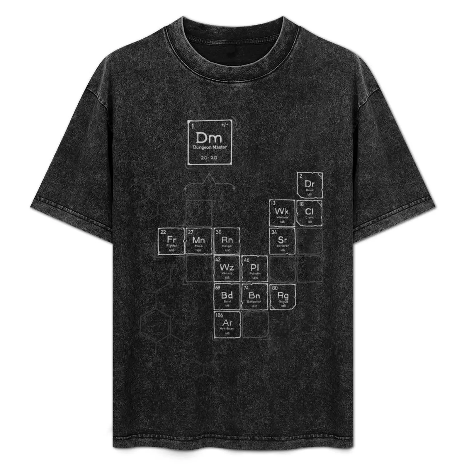 Chemistry of Roleplay DnD Science of D20 T-Shirt Trendy Pattern T-Shirt for Men