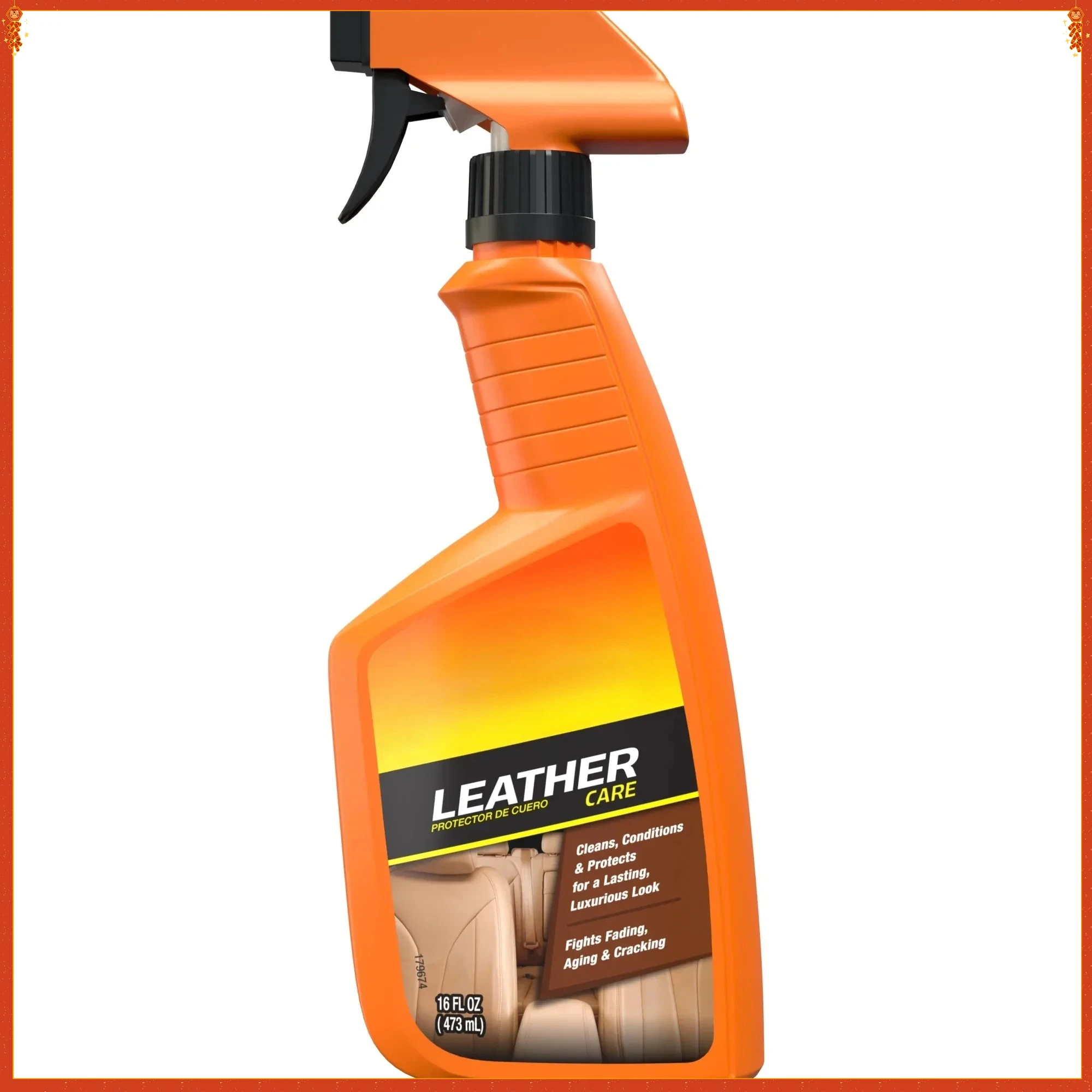 

Спрей для чистки автомобильной кожи — быстроочиститель для сидений, винилов и обивки на 16 унций