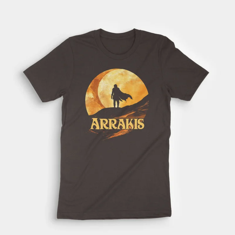 

Dune Arrakis Desert Planet Fremen 0408 Sic fi fan Gift t shirt 100% cotton printed Short-sleeve Graphic clothes All size Tops