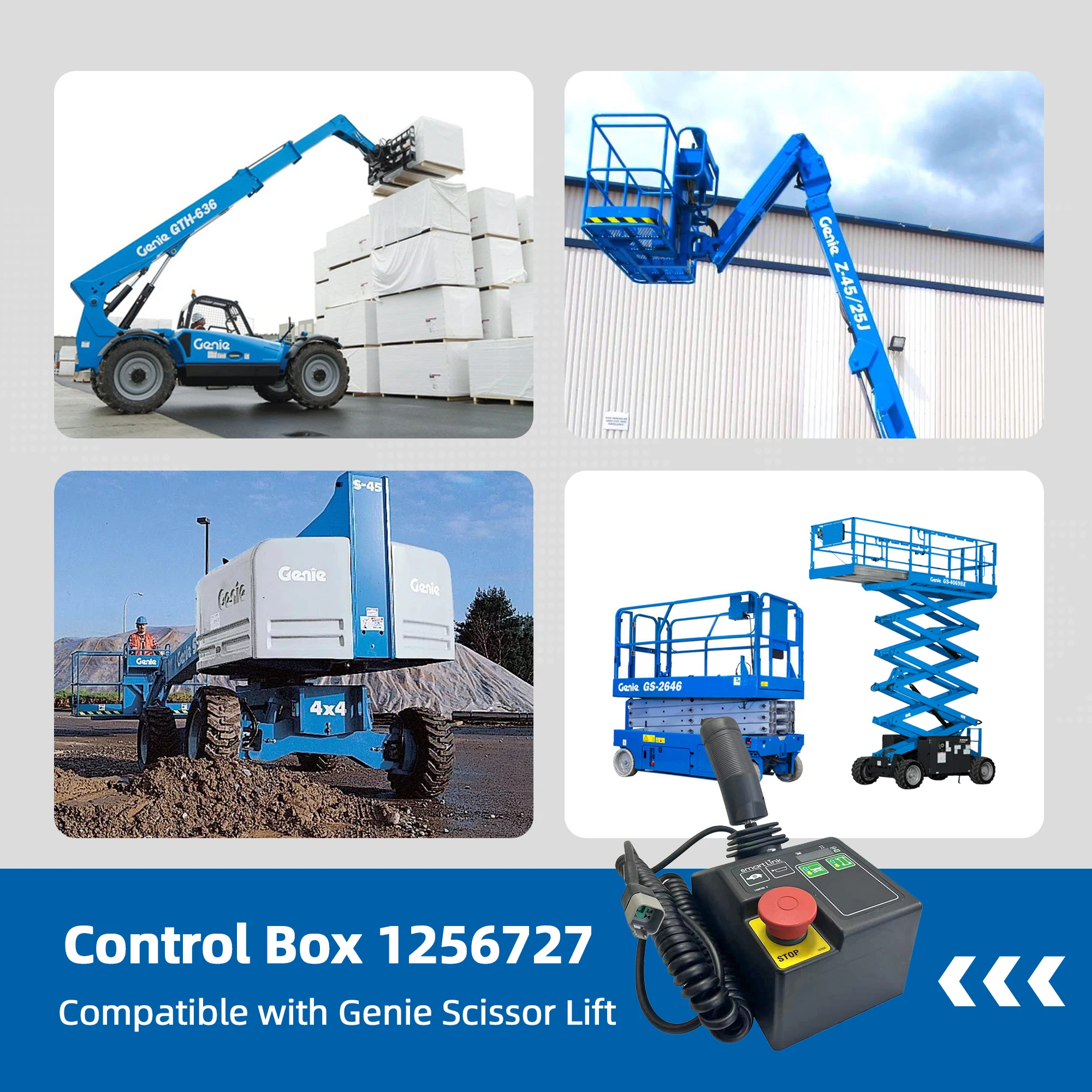 Genie Gen 6 Control Box 1256727GT 1256727 for GS-1930 GS-1932 GS-2032 GS-2046 GS-2632 GS-2646 GS-3246 GS-1530 GS-1532