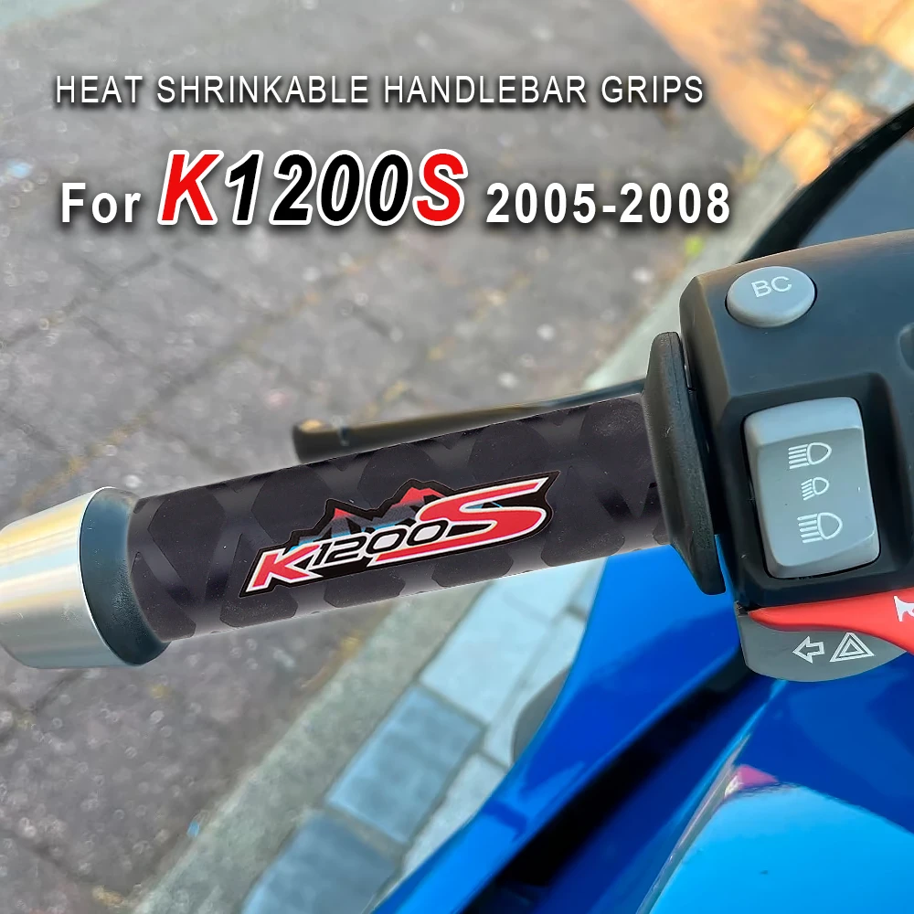 For BMW K 1200 S K1200 S 1200S K1200S 2005-2008 Motorcycle Heat Shrinkable Handlebar Grips Cover Rubber Grip Gloves Accessories