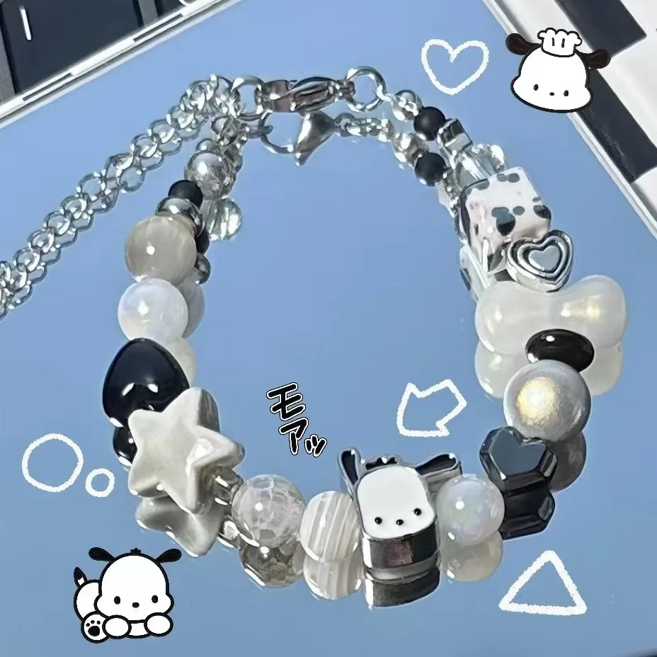 Sanrio Nieuwe Serie Pochacco Hoge Kwaliteit Armbanden Vrouwen Kawaii Cartoon Schattige Armband Mode Armband Verjaardagscadeaus