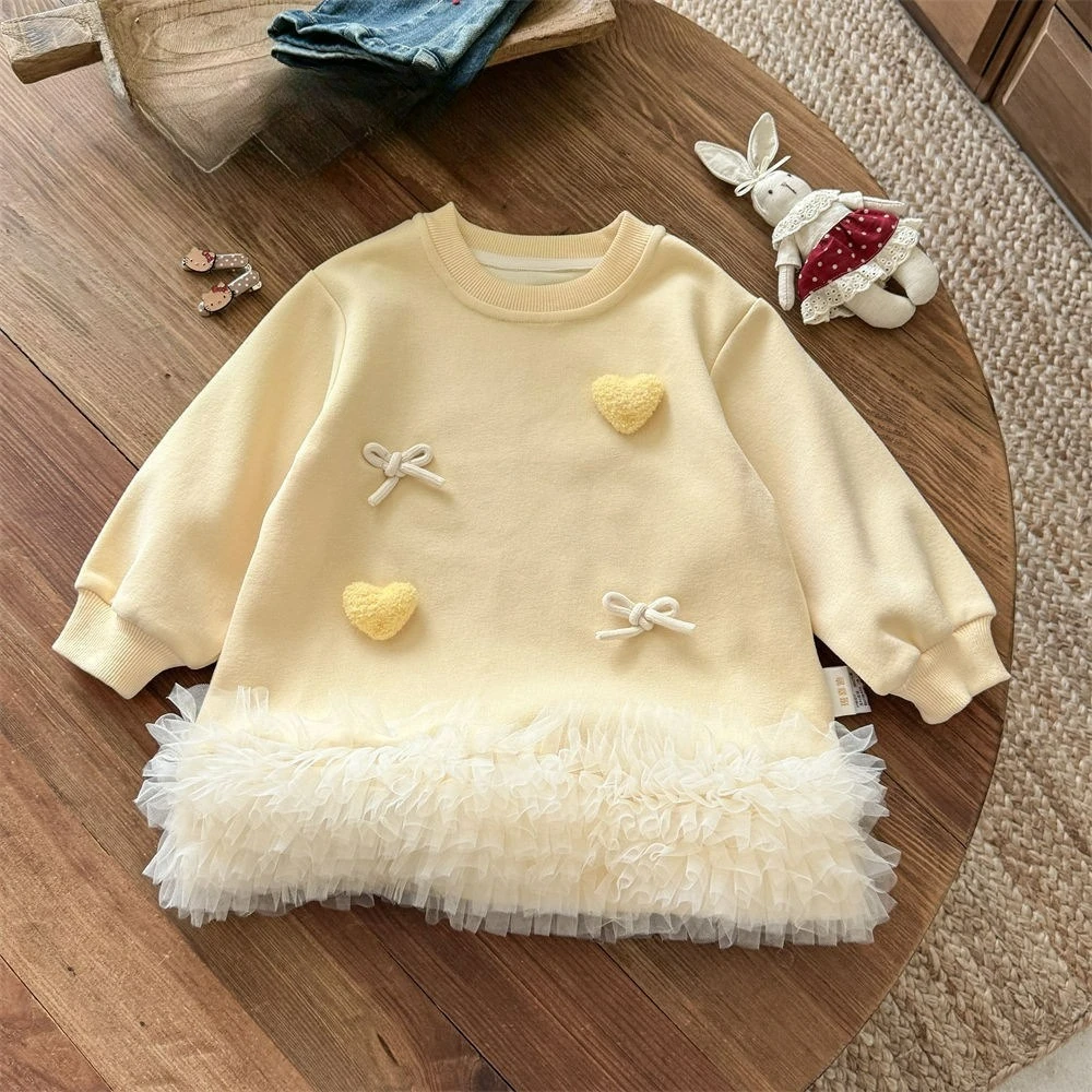 

Autumn Girls Dress Children's Clothing New Princess Dress Mesh and Sanitary Dress