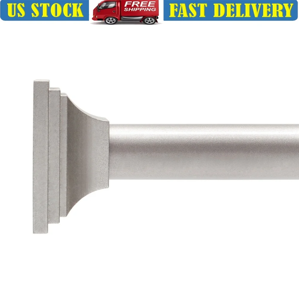 

Без инструментов, поворотный кронштейн, регулируемый, устойчивый к ржавчине стальной натяжной карниз для душа, сверхмощное нескользящее настенное крепление, от 42 до 72 дюйма