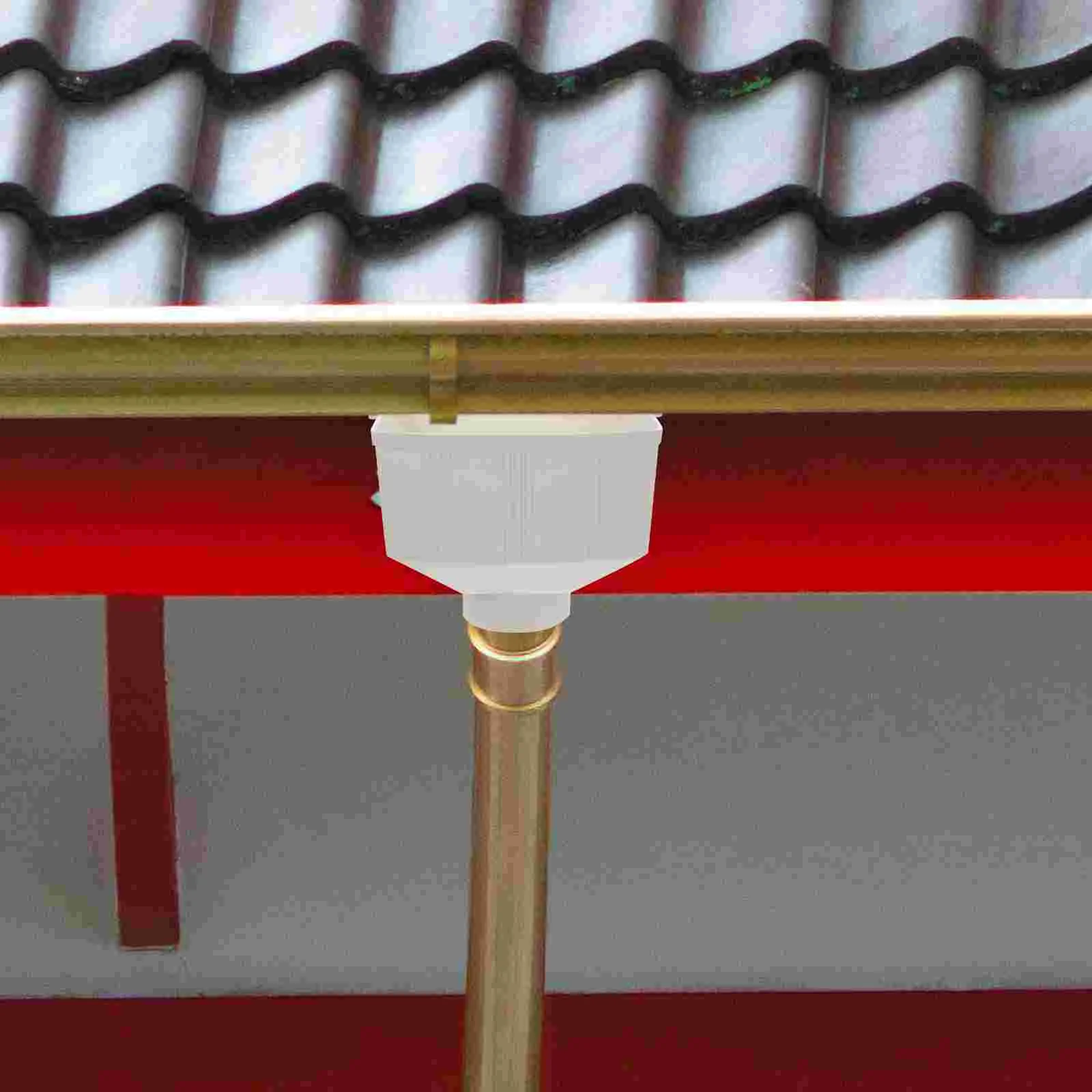 PVC Rain Bucket Gutter Kit for Shed Rainwater Drainage Strainers Downspout Filter Barrel Collection Diverter Barrels Funnel