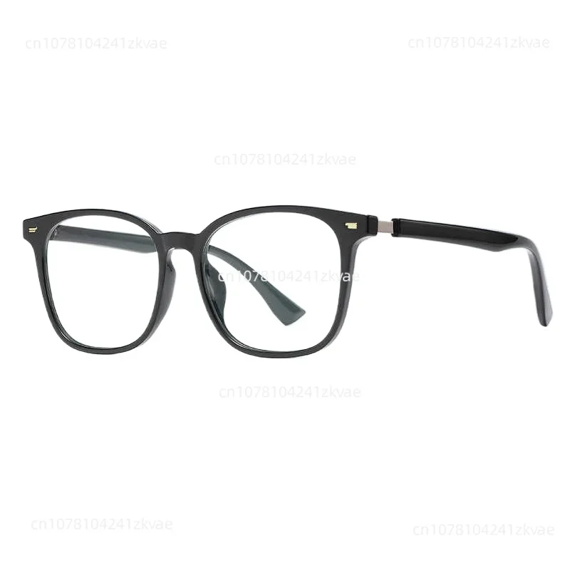 New anti blue light glasses, men's square, artistic rice, eye-catching flat light glasses