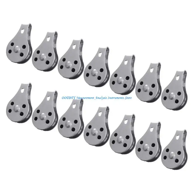 367D 25mm Stainless Steel Pulley Single Wheel Load Bearing Lifting Rope Pulley