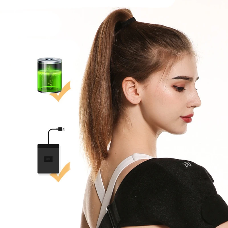 Elektryczny pas grzewczy USB Premium z funkcją masażu - ochrona ramion i rąk podczas ćwiczeń i pracy