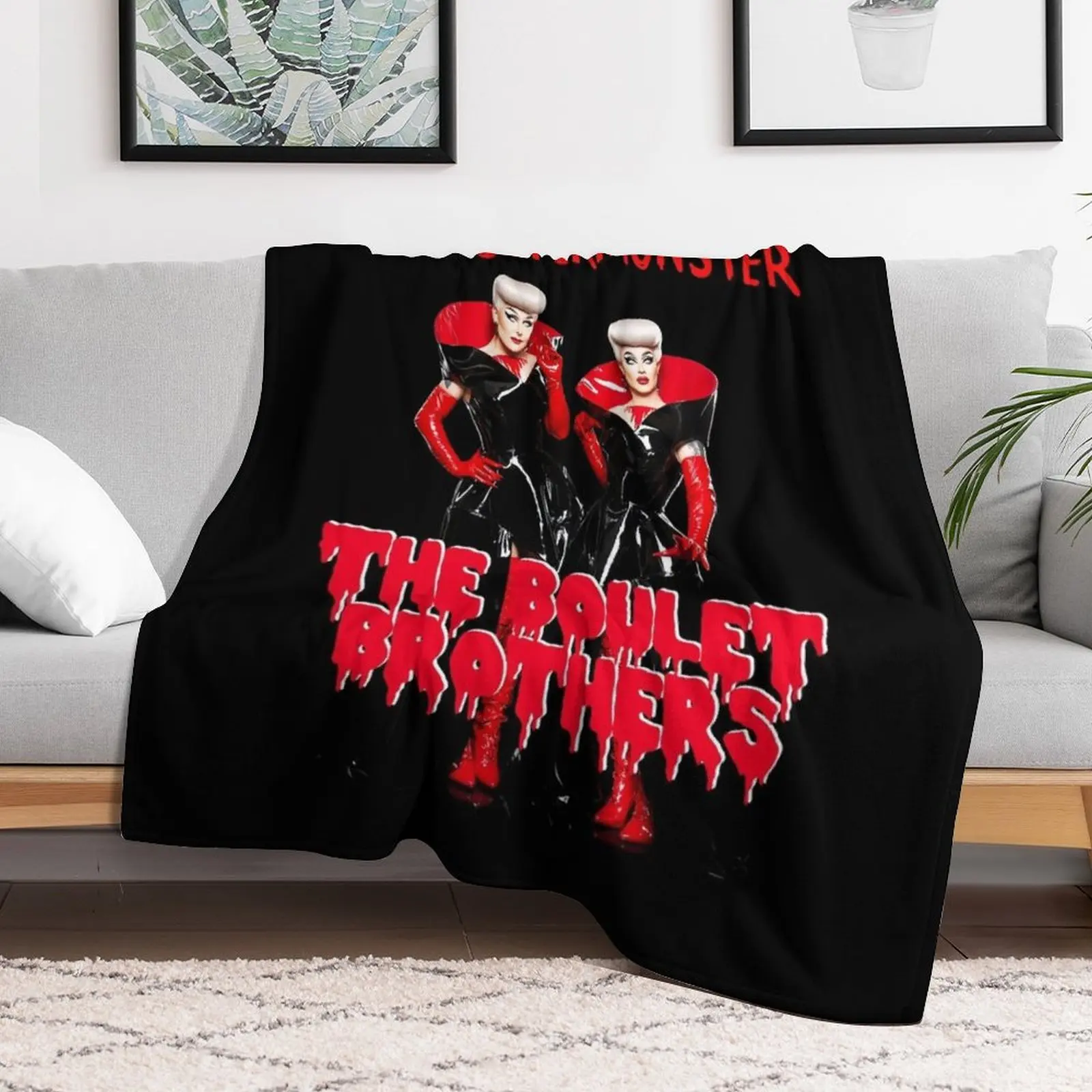 The Boulet Brothers Dragula Throw Blanket Luxury Designer christmas gifts Comforter Large Blankets