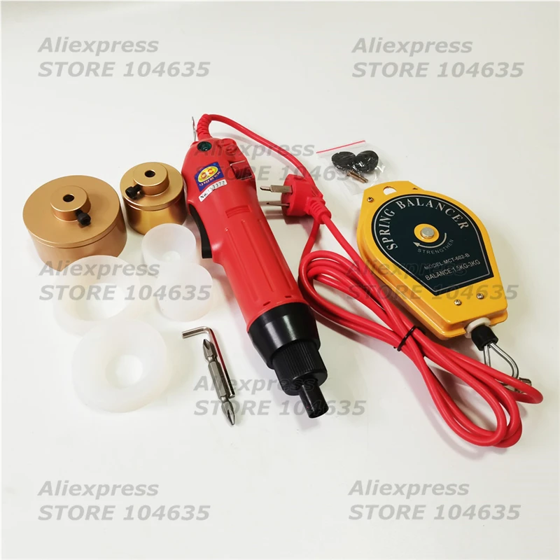 Portable Automatic Electric Bottle Capping Machine Manual Lid Sealing Machine Cap Press Close Screwing Machine Electric Capper