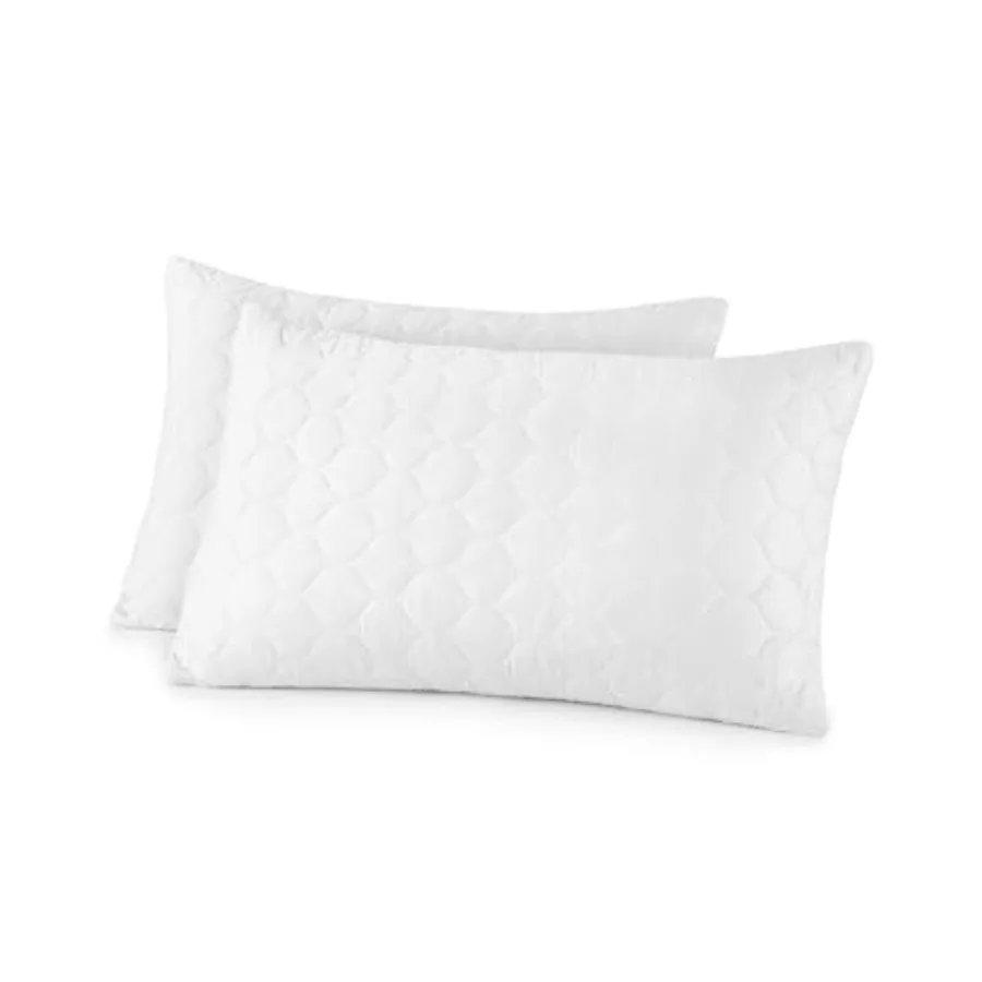 Organic Cotton Pillow Protector - Durable Quilted Pillow Protector Size GOTS and Fairtrade Certified - Thick Hypoallergenic Mac