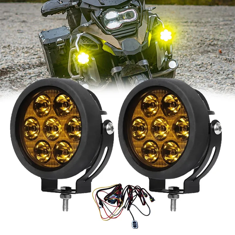 2PCS 4.5 Inch LED Work Light Waterproof Lamp For Motorcycle Auto Car SUV Offroad Truck ATV UTV Round Fog Lights