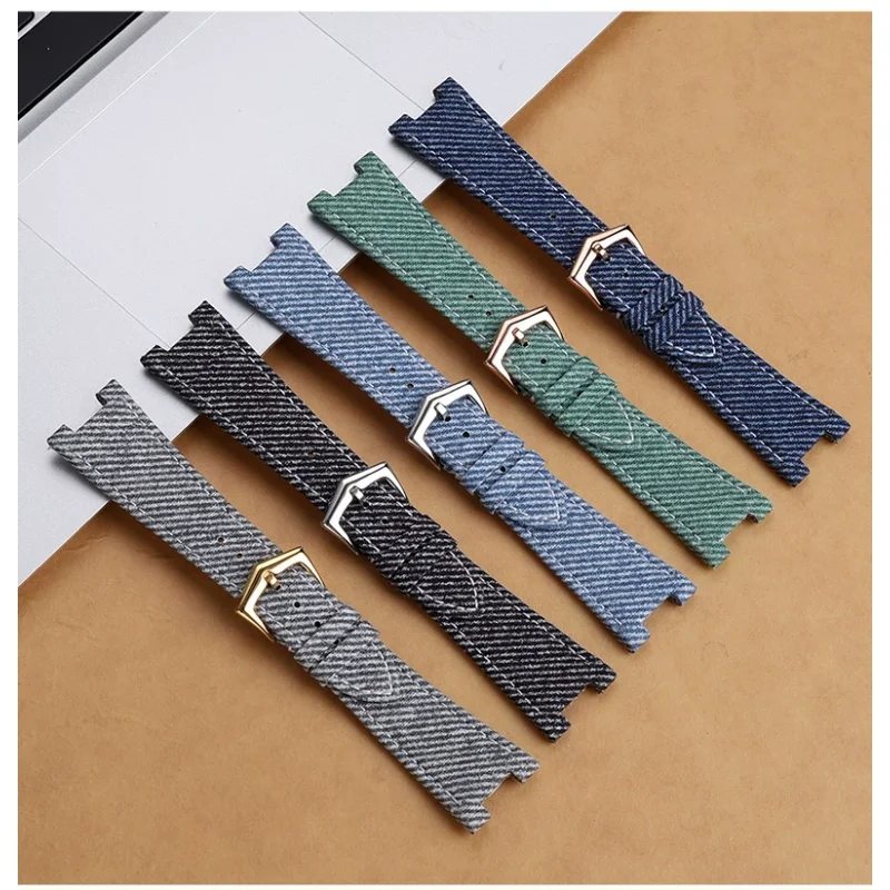 ผ้าใบคาวบอยสายนาฬิกาสําหรับ Patek Philippe Nautilus 5711 5712G สแตนเลสสตีล GRAIN นาฬิกาผู้ชายสร้อยข้อมือ