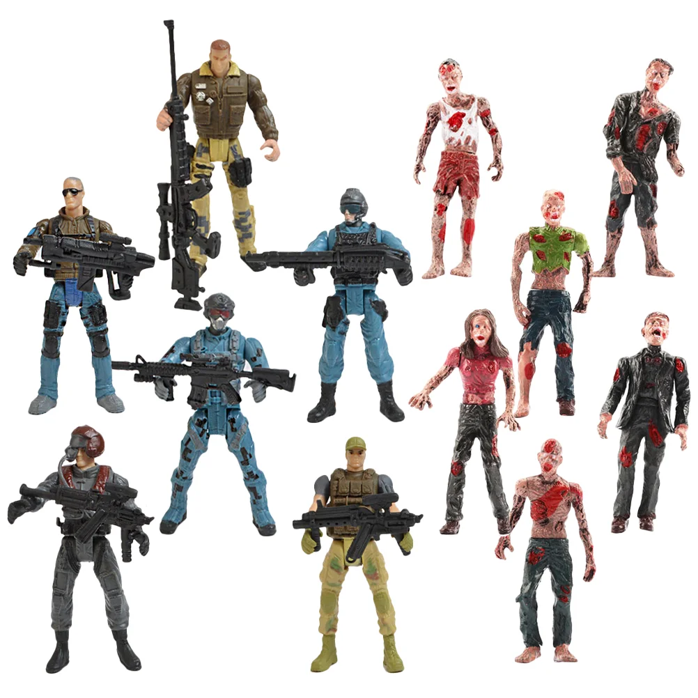 

Movable Man Mini Toys for Kids Men Action Figures Plastic Special Forces Soldier