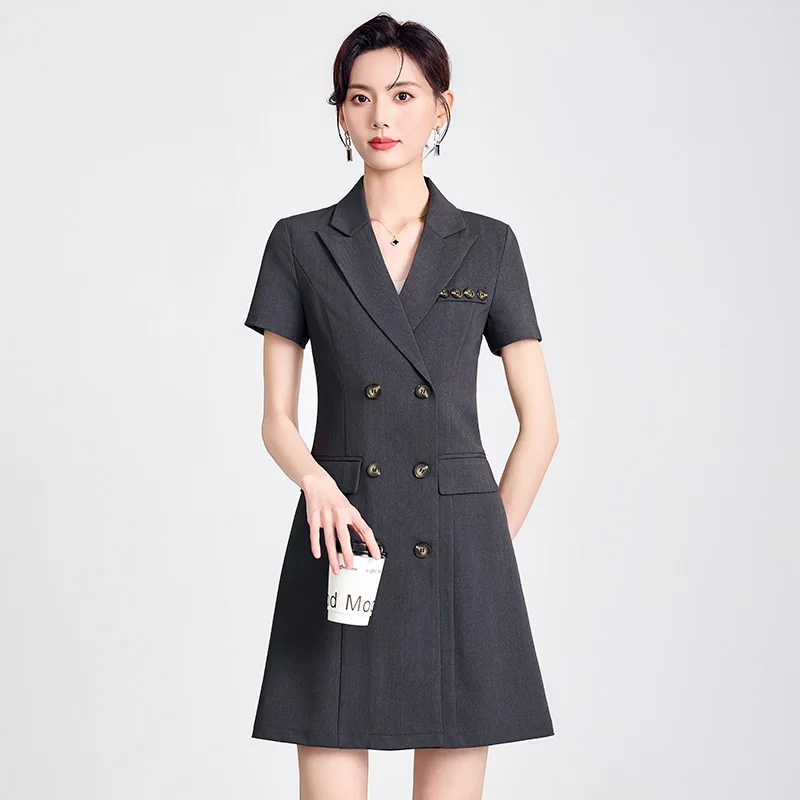 NAVIU Women Evening Suit Dress Summer Prom Trend Casual Korean Party Fashion Slim Formal Work Dresses For Ladies Office