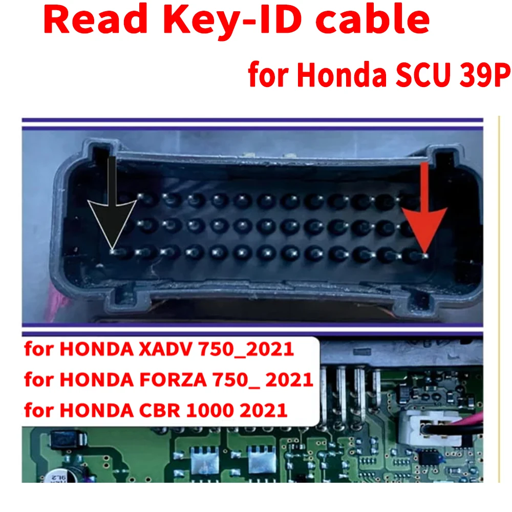 Kabel koneksi sepeda motor, untuk Honda SCU 39P ECM-ID dari ESL untuk Honda Forza 750 x-adv 750 CBR 1000RR