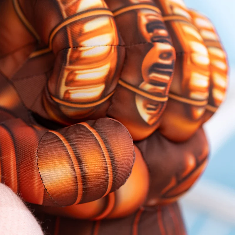 Cartoon Pattern Printed Large Boxing Gloves Halloween Cosplay Green Giant Hulk Spider Fist Game Props Anime Action Figure Gifts - view 5