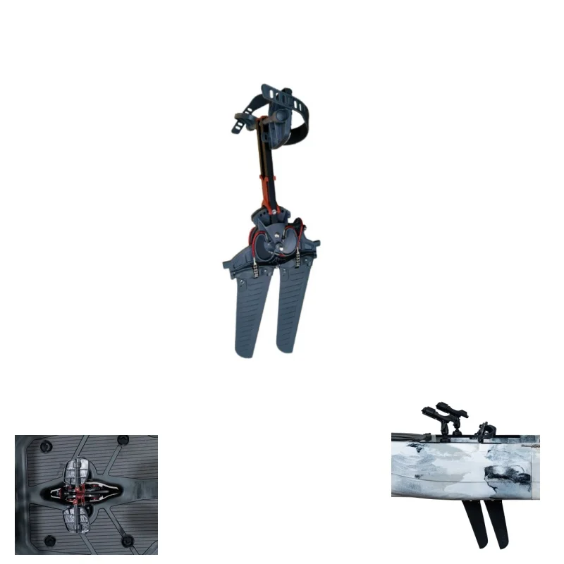 

STLFFIN Pedal Drive Fishing Kayak Steel Hull & Plastic Material Outboard System Controlled Foot Waterplay Crafts Accessory