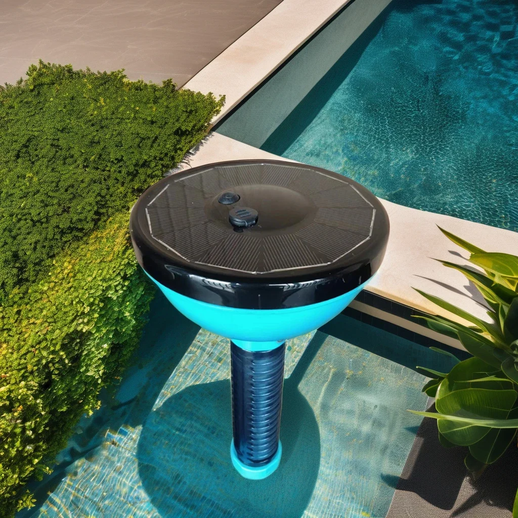 Solar floating salt chlorine generator waterproof outdoor frame swimming pool cleaner direct manufacturer swimming pool