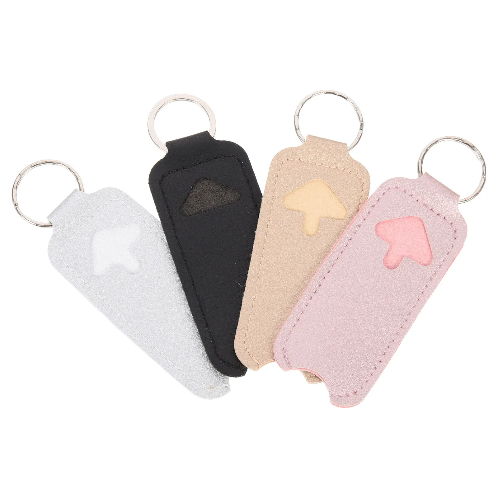 

4Pcs PU Lipstick Holder Waterproof Lipstick Cover Bag Portable Small Makeup Storage Sleeve for Travel Daily Use Women Gift Idea