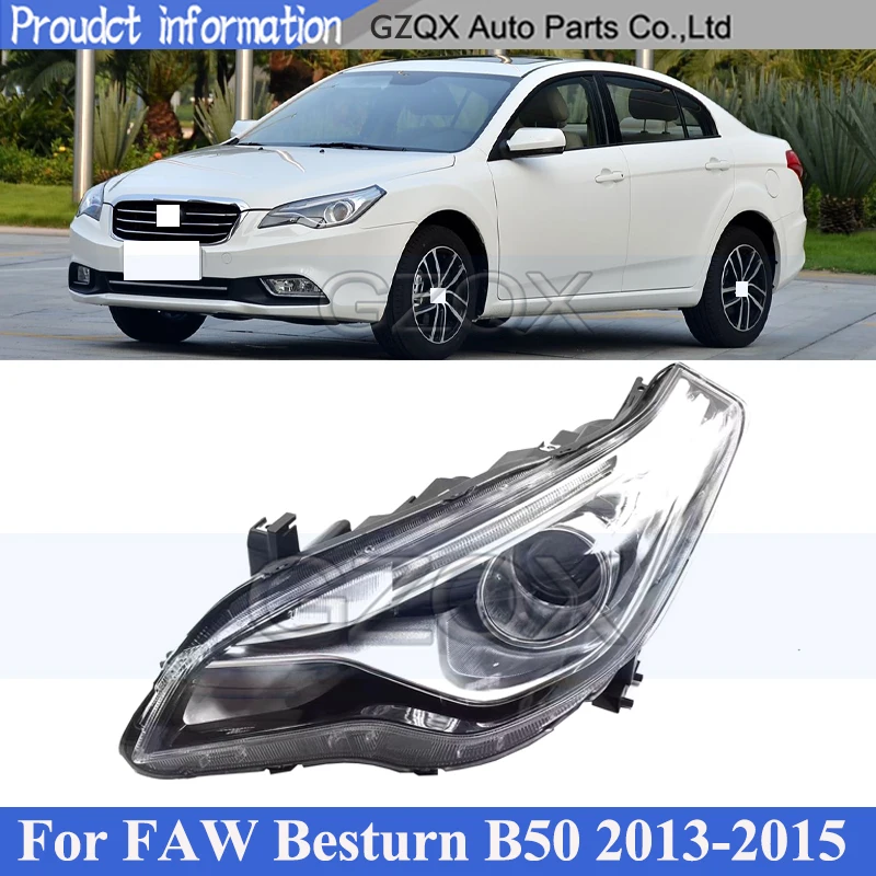 

CAPQX передний бампер, фара для FAW Besturn B50 2013-2015, головной светильник, передний указатель поворота